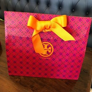 Purple and orange Tory Burch bag
